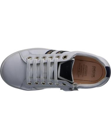Scarpe Geox Per Bambina J024MH - White-Navy, Pelle, Traspiranti - Foto 3