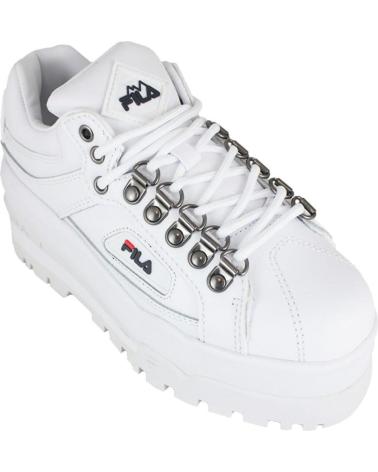 Esportes  de Mulher e Menina e Menino FILA TRIALBLAZER WEDGE WMN WHITE BLANCO
