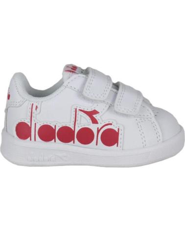 Sapatos Desportivos DIADORA  de Menina e Menino GAME P BOLDER TD 101 176276 01 C0823 WHITE-FERRARI RED ITALY  C0823 WHITE-FERRAR
