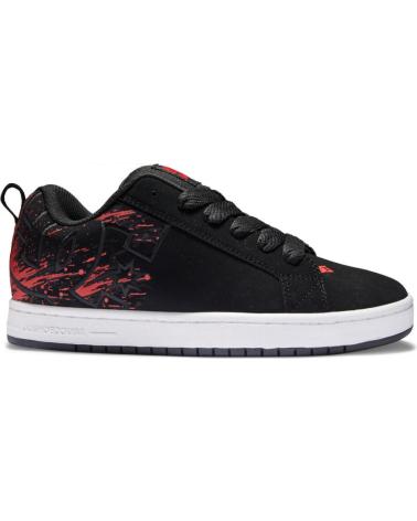 Man Zapatillas deporte DC SHOES COURT GRAFFIK BLACK-RED-BLACK XKRK