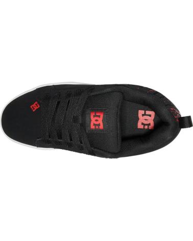 Man Zapatillas deporte DC SHOES COURT GRAFFIK BLACK-RED-BLACK XKRK