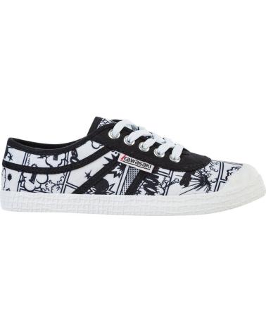 Woman and Man and girl and boy Trainers KAWASAKI CARTOON CANVAS SHOE K202410 1002 WHITE  1002 WHITE
