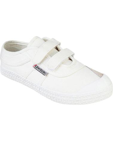 Sneaker für Mädchen und Junge KAWASAKI ORIGINAL KIDS SHOE W-VELCRO K202432 1002S WHITE SOLID