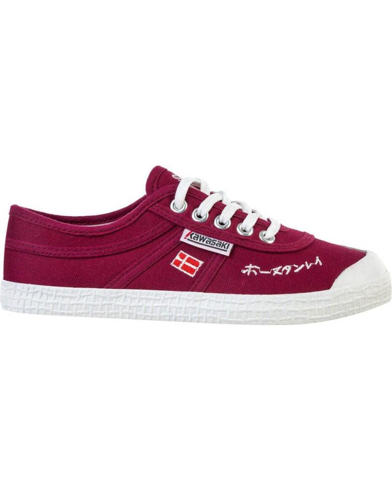 Scarpe sport per Donna e Uomo KAWASAKI SIGNATURE CANVAS SHOE K202601 4055 BEET RED