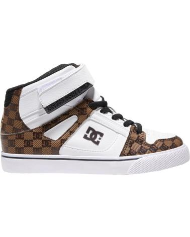 Deportivas DC SHOES  de Mujer y Niña y Niño PURE HIGH-TOP SE EV SN  BLACK-WHITE-BROWN XKWC