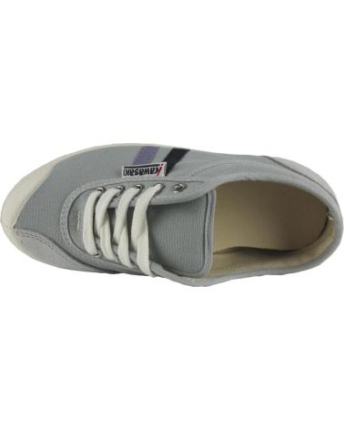 Woman and Man and boy Trainers KAWASAKI RETRO 23 CANVAS SHOE K23 20W MOUSE GREY LGHT PURPLE-PINK