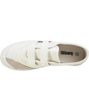 Deportivas de Mujer y Niña y Niño KAWASAKI RETRO SHOE W-VELCRO K204505 1002 WHITE