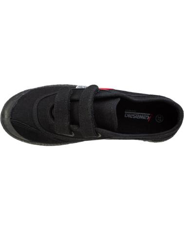 Deportivas de Mujer y Niña y Niño KAWASAKI RETRO SHOE W-VELCRO K204505 1001S BLACK SOLID