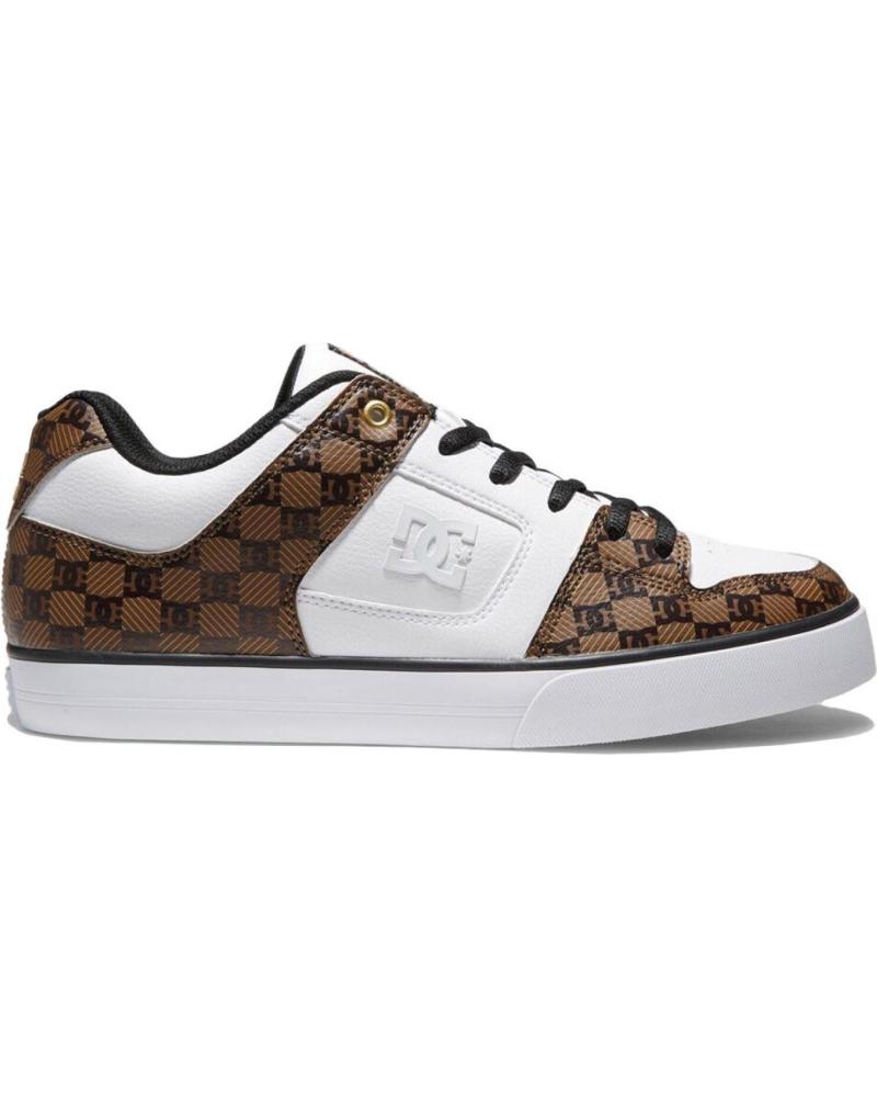 Scarpe sport DC SHOES per Uomo PURE SE SN ADYS100203 WHITE-BROWN WBR WHITE-BROWN WBR Scarpe sport DC SHOES per Uomo PURE SE SN ADYS100203 WHITE-BROWN WBR WHITE-BROWN WBR