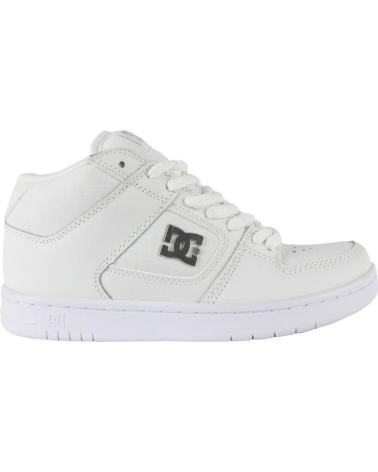 Woman and girl Trainers DC SHOES MANTECA 4 MID  WHITE-SILVER WS4
