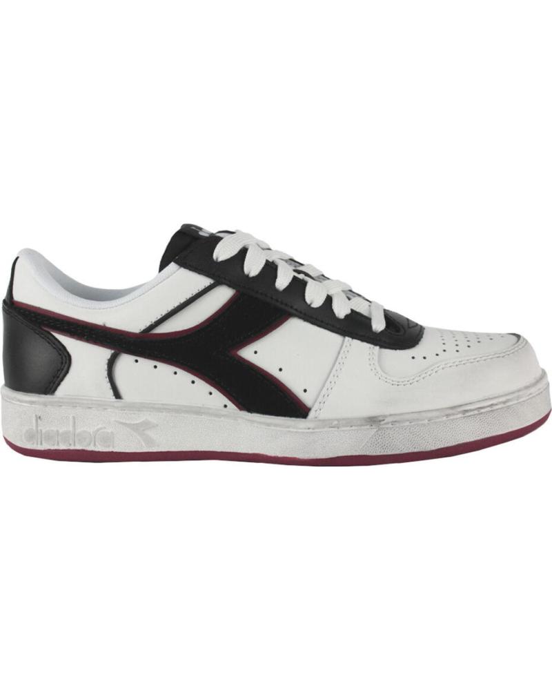 Zapatillas deporte DIADORA de Hombre MAGIC BASKET LOW ICONA LEATHER C5019 BLANCO-BURDEOS Zapatillas deporte DIADORA de Hombre MAGIC BASKET LOW ICONA LEATHER C5019 BLANCO-BURDEOS