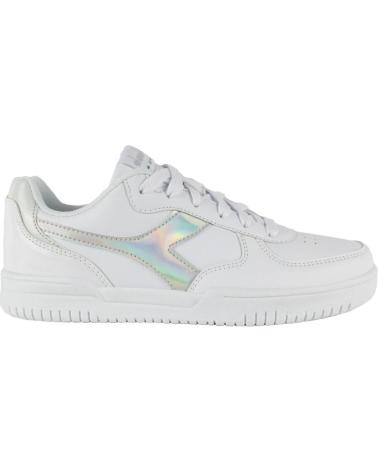 Woman and girl Trainers DIADORA RAPTOR LOW MIRROR WN RAPTOR LOW MIRROR WN C9899 WHITE-BARELY  C9899 WHITE-BARELY BLUE