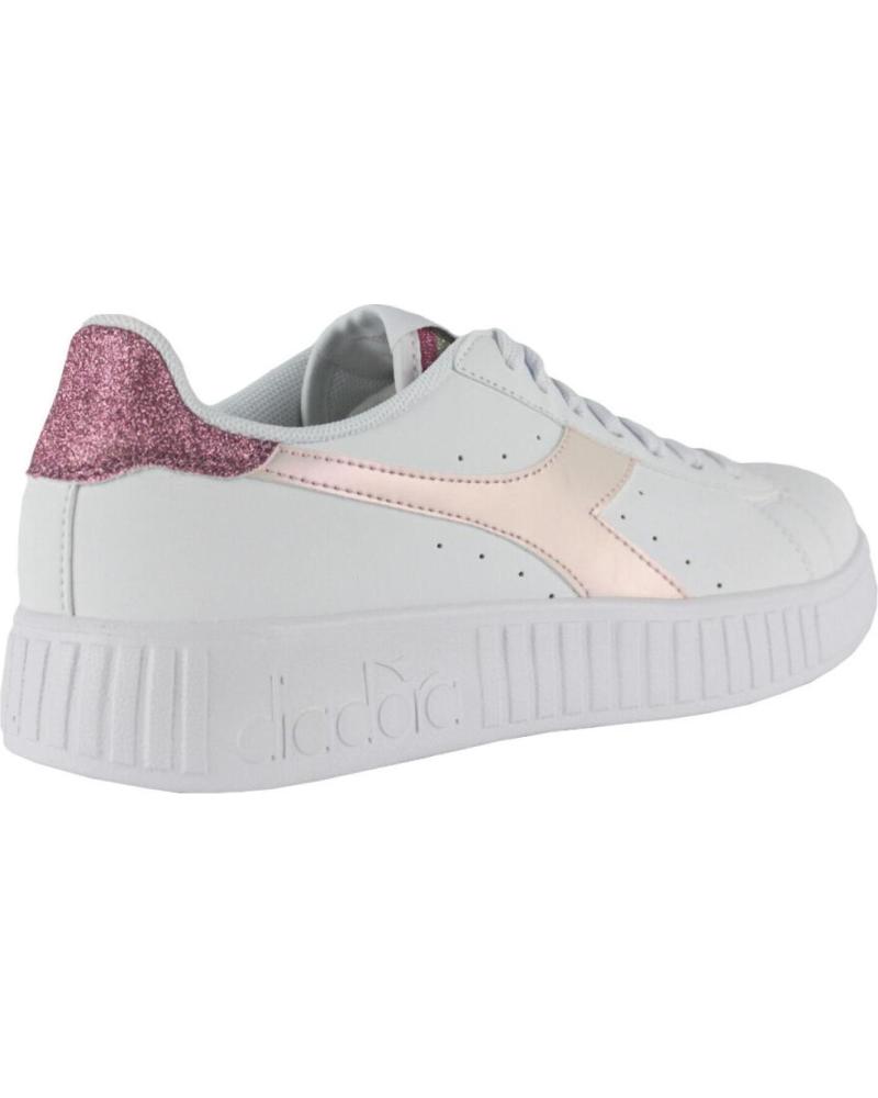 Sports Shoes De Mujer DIADORA STEP P GLITTER RAINBOW C3113 BLANCO ROSA