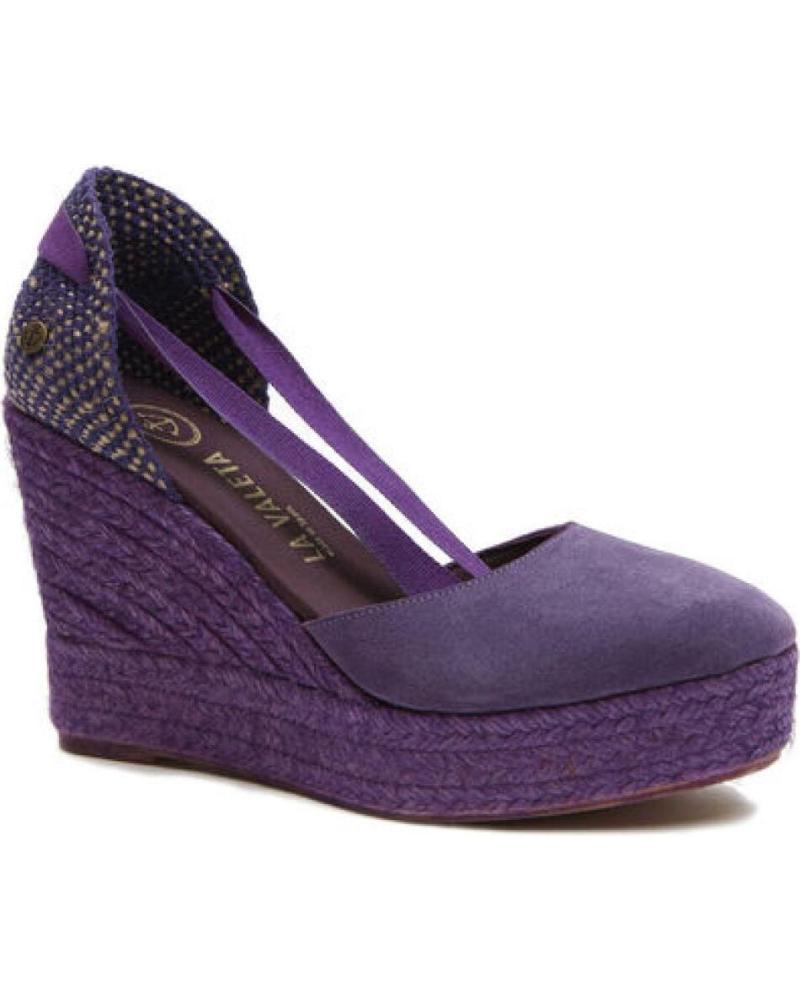 Zapatos de cuña LA VALETA  de Mujer ALPARGATAS MORADAS  MORADO