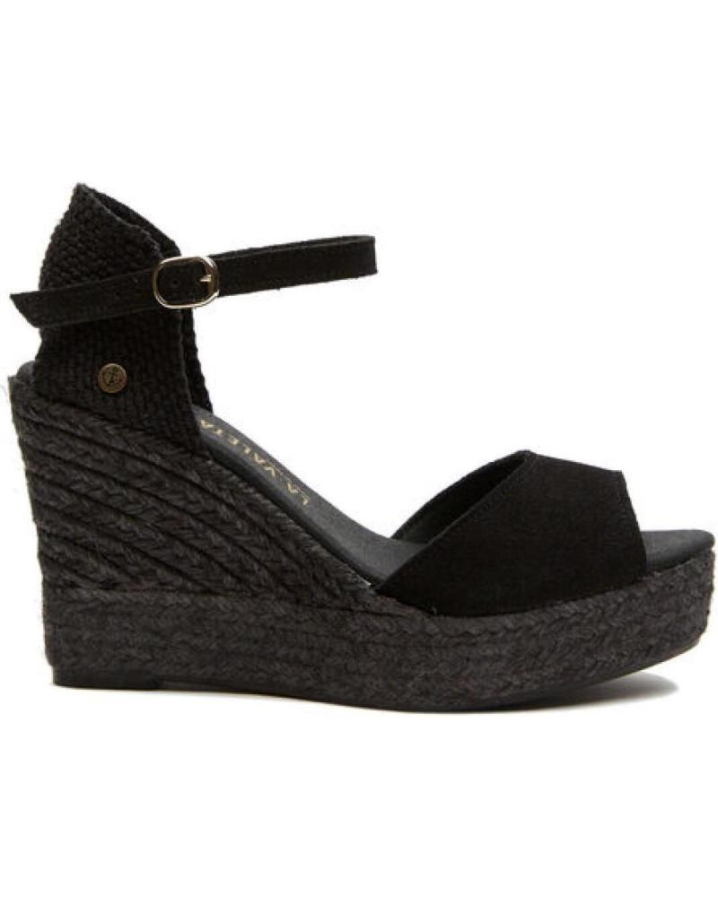 Woman Sandals LA VALETA CHARLENE PEEP TOE  NEGRO