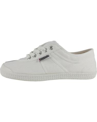 Woman and Man and girl and boy Trainers KAWASAKI LEGEND CANVAS SHOE  01 WHITE