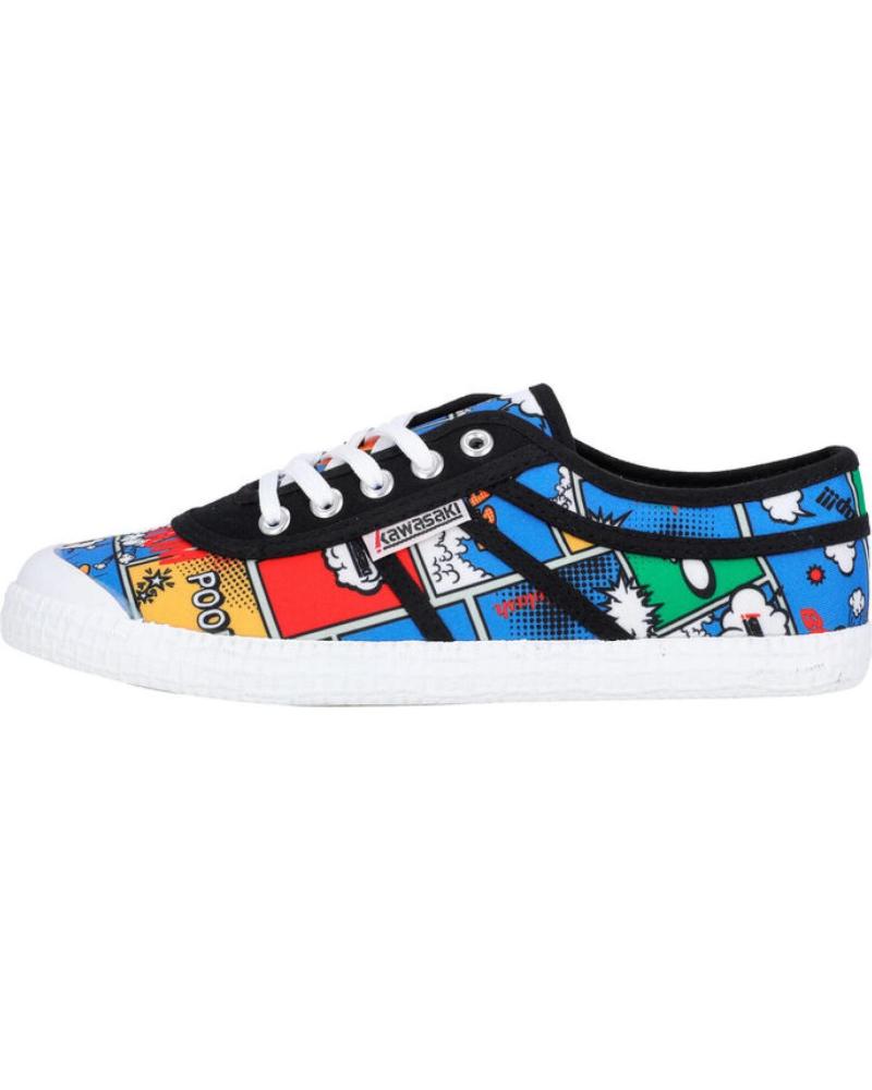 Woman and Man and boy Trainers KAWASAKI CARTOON CANVAS SHOE 8881 MULTI COLOR