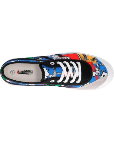 Woman and Man and boy Trainers KAWASAKI CARTOON CANVAS SHOE 8881 MULTI COLOR