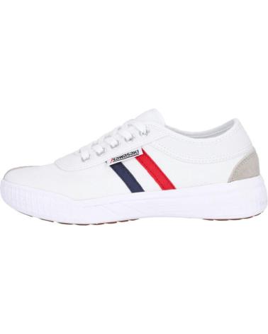 Woman and girl and boy Trainers KAWASAKI LEAP RETRO CANVAS SHOE K212325-ES  1002 WHITE