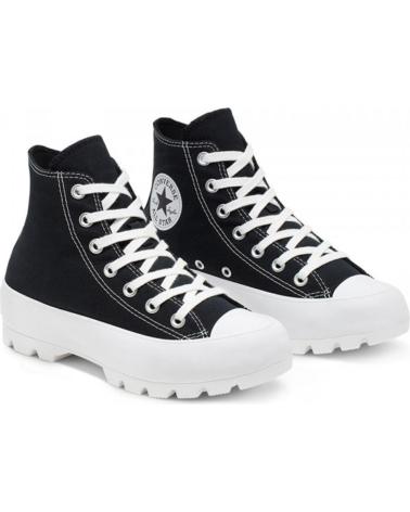 Sportif CONVERSE  pour Femme et Fille ZAPATILLA MUJER STAR LUGGED HIGH TOP NEGRO-BLANCO 565901C  VARIOS COLORES