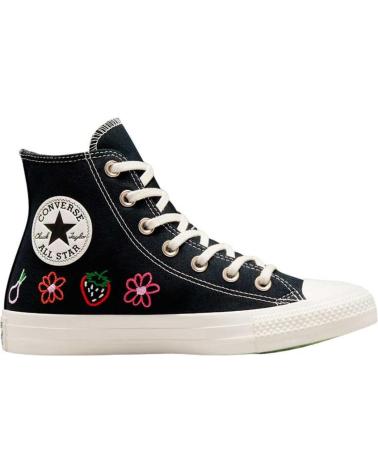 Sneaker für Damen und Mädchen CONVERSE A06065C CHUCK TAYLOR ALL STAR HI FESTIVAL STRIPE BLACK-BLACK-GREEN BEAM