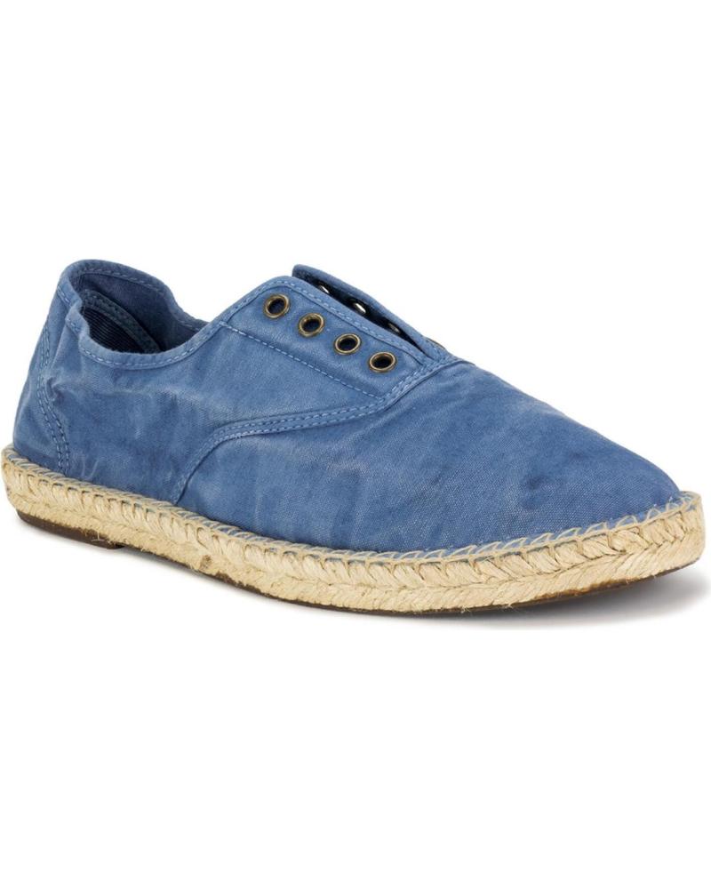 Zapatos de Hombre NATURAL WORLD ZAPATILLAS DE ESPARTO OLD OBI 320E-6 AZUL