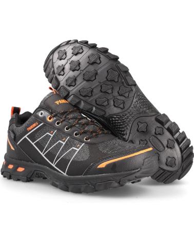 Zapatillas deporte de Hombre PAREDES S SILVANO NEGRO-NARANJA