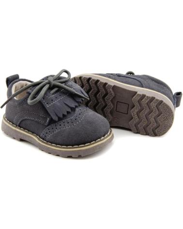 Zapatos de Niño BUBBLE BOBBLE A2105 BLUCHER FLECOS GRIS