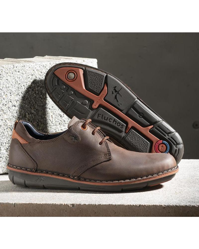 Shoes De Hombre FLUCHOS ZAPATO PIEL MARRON CONFORT CASTANOCOM 1