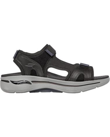 Sandálias de Homem SKECHERS GO WALK ARCH FIT SANDAL MISSION NEGRA NEGRO