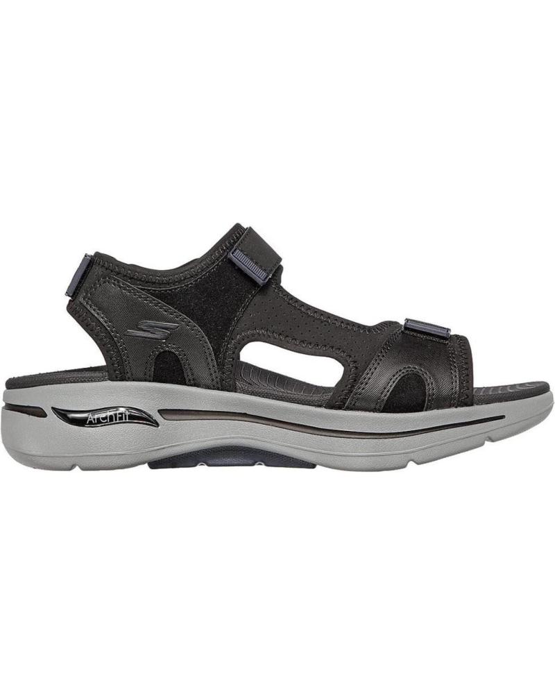 Sandálias de Homem SKECHERS GO WALK ARCH FIT SANDAL MISSION NEGRA NEGRO