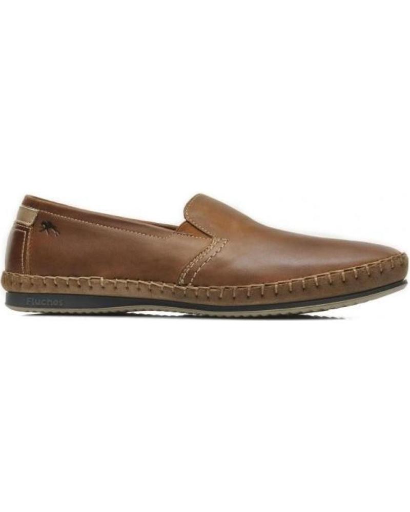 Schuhe für Herren FLUCHOS ZAPATOS PRIMAVERA VERANO CUERO 8264 BRANDY