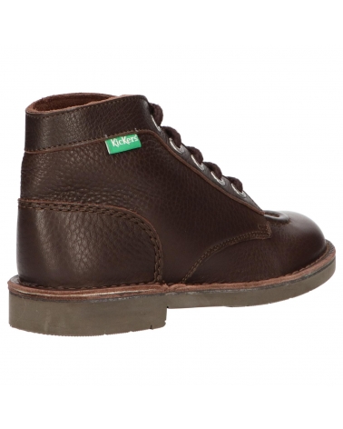 Stivali KICKERS  per Donna e Bambina e Bambino 209034-39 KICK COL  92 MARRON FONCE PERM