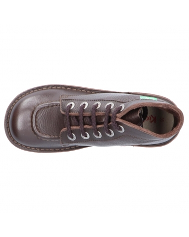 Stivali KICKERS  per Donna e Bambina e Bambino 209034-39 KICK COL  92 MARRON FONCE PERM