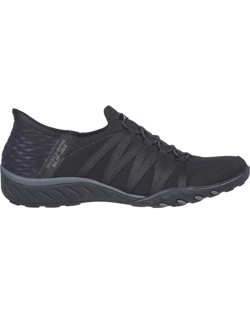 Zapatillas deporte de Mujer SKECHERS SLIP-INS BREATHE-EAS NEGRO