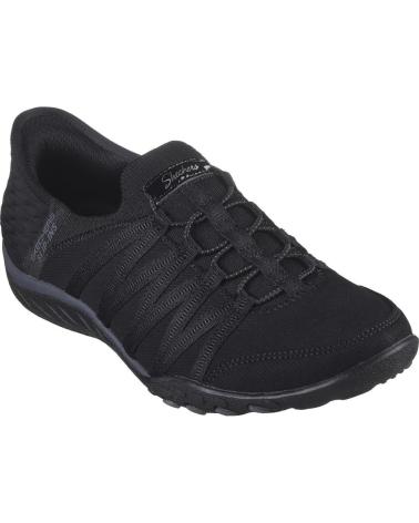 Zapatillas deporte de Mujer SKECHERS SLIP-INS BREATHE-EAS NEGRO