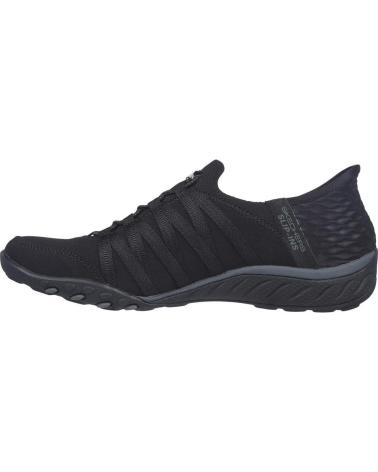 Zapatillas deporte de Mujer SKECHERS SLIP-INS BREATHE-EAS NEGRO