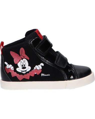 girl Mid boots GEOX B36D5D 022HH B KILWI  C0048 BLACK-RED