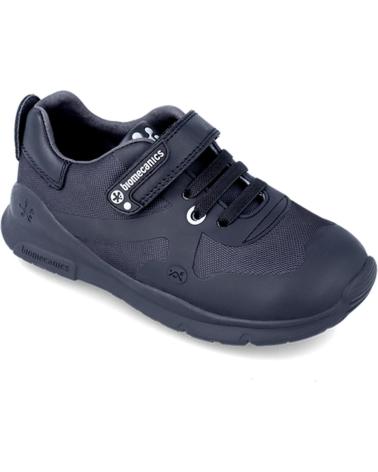 Deportivas de Niña y Niño BIOMECANICS ZAPATO COLEGIAL CON VELCRO NEGRO REJILLA