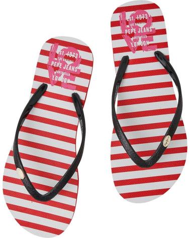 Woman Flip flops PEPE JEANS CHANCLAS RAKE LOVE RED