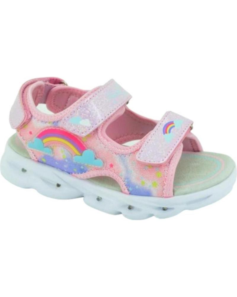 Sandales BUBBLE BOBBLE  pour Fille BUBBLE SANDALIA CON LUCES C593  BLANCO