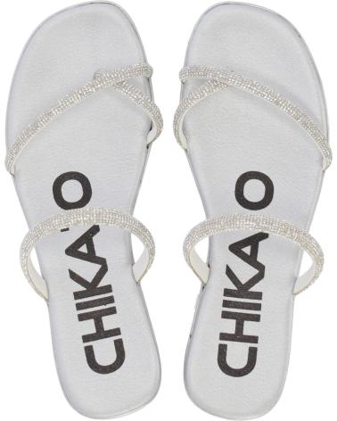Sandalias de Mujer CHIKA10 ROCHE 05 PLATA-SILVER