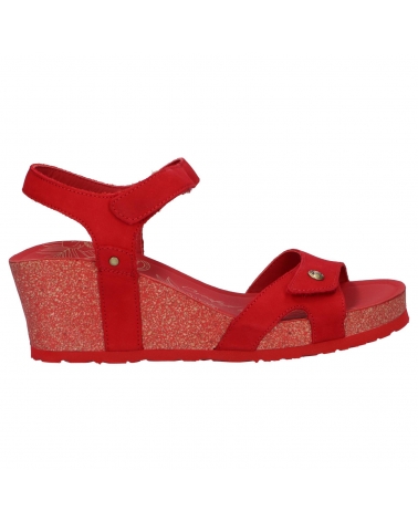 Sandalias PANAMA JACK  de Mujer JULIA BASICS B16  NOBUCK ROJO