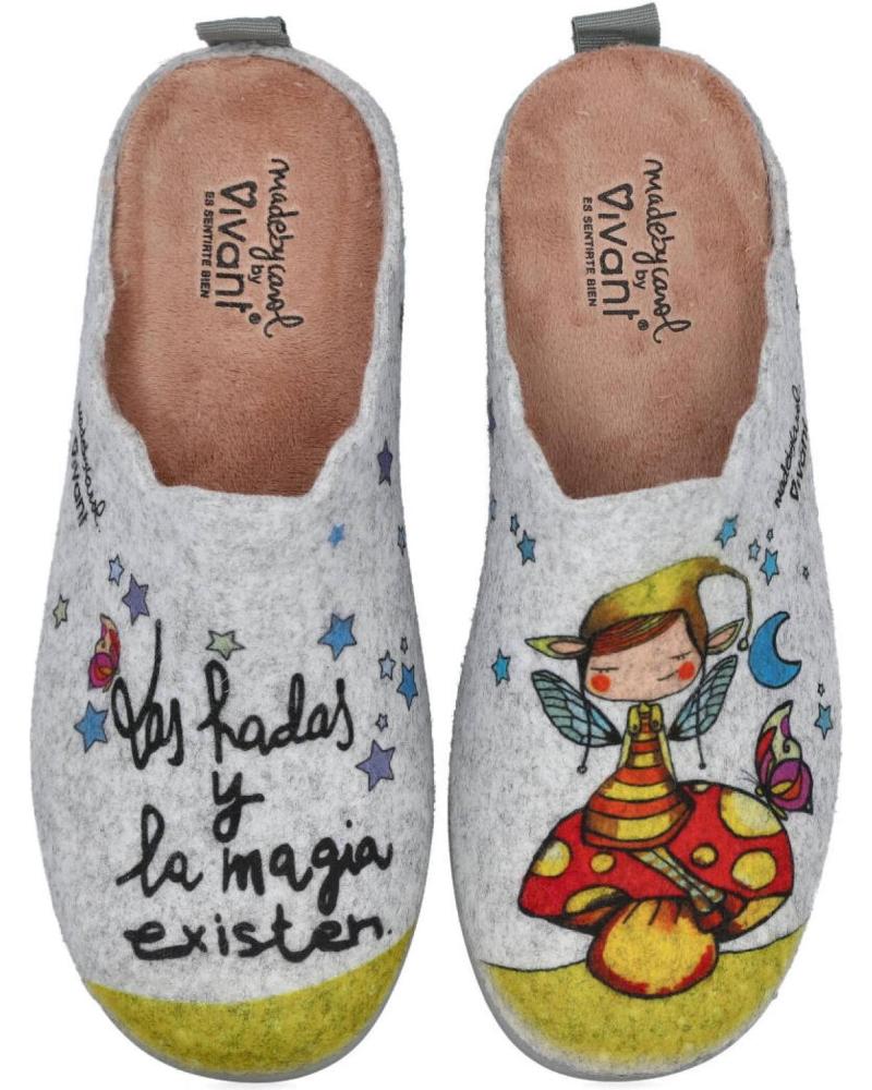 Pantofole VIVANT  per Donna ILC232055FIGR ZAPATILLAS DE CASA  GRIS