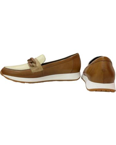 Zapatos de Mujer PITILLOS MOCASINES PIEL COMBINADO CUERP CUERO-CREMA-A-TAUPE
