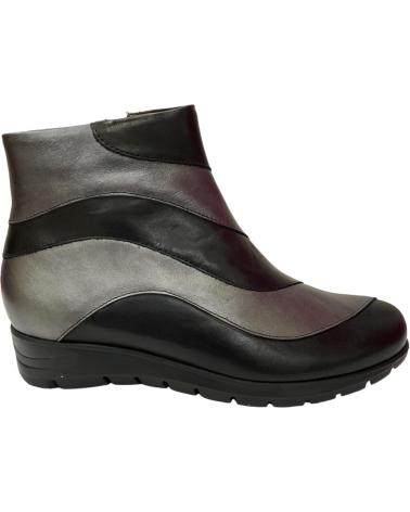 Stivaletti per Donna PITILLOS BOTIN PIEL NEGRO CONFORT NEGRO-GRAFITO