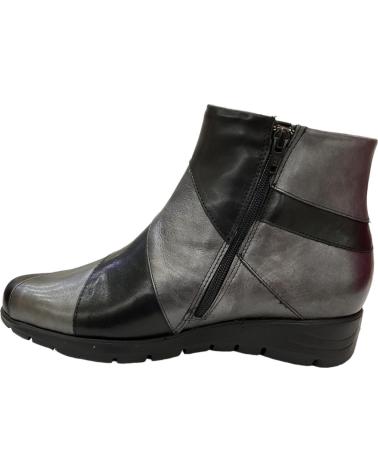 Stivaletti per Donna PITILLOS BOTIN PIEL NEGRO CONFORT NEGRO-GRAFITO
