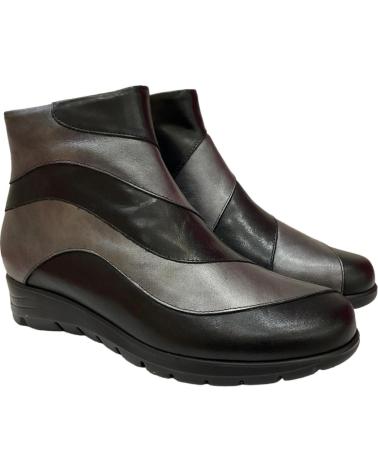 Stivaletti per Donna PITILLOS BOTIN PIEL NEGRO CONFORT NEGRO-GRAFITO