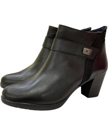 Botines de Mujer DORKING BOTIN PIEL NEGRO SUGA NOBUK NEGRO