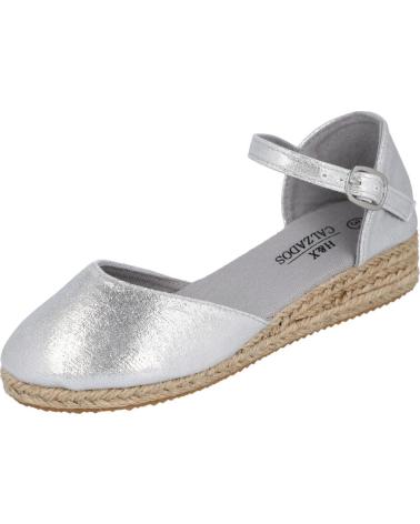 Sandali per Bambina L&R SHOES LR SHOES 442-11 ALPARGATAS NINAS SILVER